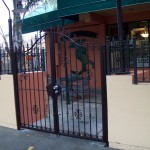 Small Ornamental Iron Gate with Small Fencing