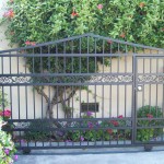 Iron Gate with Pedestrian Door