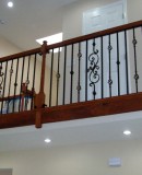 Iron and Wood Balcony