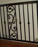 Iron Scroll and Square Knuckle Railing