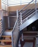 Wood & Iron Stair Railing