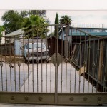 Ornamental Iron Gate with Knuckles & Baskets