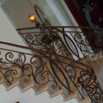 Solid Half Moon Staircase Railing