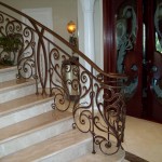 Forged Iron Scroll Railing