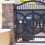 Circular screen Iron Door