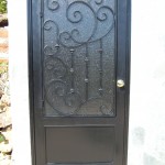 Glass Forged Iron Door